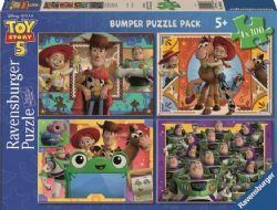 RAVENSBURGER CASSE-TÊTE 4 X 100 PIÈCES - HISTOIRE DE JOUETS 5 #12004283